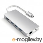 USB A/B/Micro/Mini/Type-C Satechi Aluminum Type-C Multi-Port Adapter Silver ST-TCMA2S
