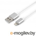  iPhone/iPad/iPod Gembird Cablexpert Silver Series USB - Lightning 0.5m White CC-S-APUSB01W-0.5M