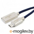  USB 2.0 Cablexpert CC-P-mUSB02Bl-1M, AM/microB,  Platinum,  1, , 