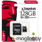   Kingston Canvas Select Plus 100R microSDHC Class10 UHS-I U1 V10 A1 128GB (SDCS2/128GB)