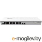  SwOS/RouterOS powered 24 port Gigabit Ethernet switch with two SFP+ ports, wire speed connectivity with several new switching features!