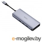  USB Wiwu Alpha 12 in 1 Type-C - 3xUSB 3.0 / 3xUSB 2.0 / Type-C / SD / HDMI / Micro SD / Lan+3.5 Grey 6973218936260