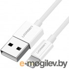 UGREEN USB-A Male to Lightning Male Cable Nickel Plating ABS Shell 1m US155 (White) (20728)