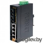     DIN  PLANET Technology ISW-621TS15 IP30 Slim Type 4-Port Industrial Ethernet Switch + 2-Port 100Base-FX(15KM) (-40 - 75 C)