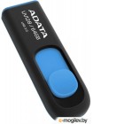 USB Flash A-Data DashDrive UV128 Black/Blue 64GB (AUV128-64G-RBE)