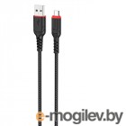 Hoco X59 Victory USB - MicroUSB 2.4A 1m Black 6931474744890