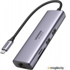  USB Type-C --> HDMI+PD+2xUSB 3.0+RJ45+SD+microSD Ugreen CM512 [60515]
