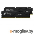 Kingston Fury Beast Black DDR5 DIMM 5200MHz PC-41600 CL40 - 16Gb Kit (2x8Gb) KF552C40BBK2-16