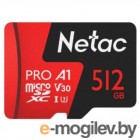 - NeTac P500 Extreme Pro MicroSDXC 512GB V30/A1/C10 up to 100MB/s