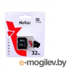 32Gb - Netac MicroSD P500 Eco Class 10 NT02P500ECO-032G-R +    SD (!)