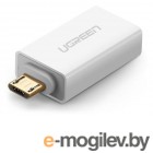 Ugreen US195 MicroUSB - USB 2.0 OTG White 30529