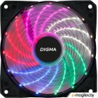  Digma DFAN-FRGB2 120x120x25mm 3-pin 4-pin (Molex)23dB 115gr LED Ret