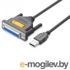 Ugreen US167 USB-A to DB25 2m Grey 20224