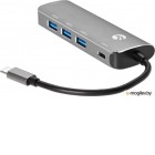   USB 3.1 Type-A --> 4 USB3.0 Alum Shell HUB + PD , VCOM <CU4383A>