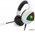   CANYON Shadder GH-6, RGB gaming headset with Microphone, Microphone frequency response: 20HZ~20KHZ, ABS+ PU leather, USB*1*3.5MM jack plug, 2.0M PVC cable, weight: 300g, White