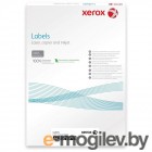 Наклейки Laser/Copier XEROX А4:12, 100 листов (105x44мм) Прямоугольные края.