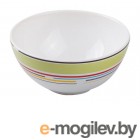 Салатник керамический, 123 мм, круглый, серия Самсун, оливковая полоска, PERFECTO LINEA (18-985302)