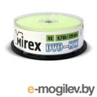 Диск DVD-RW Mirex 4.7 Gb, 4x, Cake Box (50), (50/300) UL130032A4B