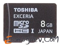 Карта памяти Toshiba microSD SDHC 8GB Class 10 + UHS-I / SD-C008UHS1
