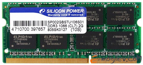 Silicon Power DDR3-1333 2048 Mb PC-10660 SP002GBSTU133V02 SODIMM
