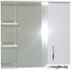 Шкаф с зеркалом для ванной СанитаМебель Камелия-12.75 Д2 (правый, белый)