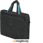 Сумки, рюкзаки и чехлы для ноутбуков. Сумка для ноутбука Continent CC-01 (черный/голубой)