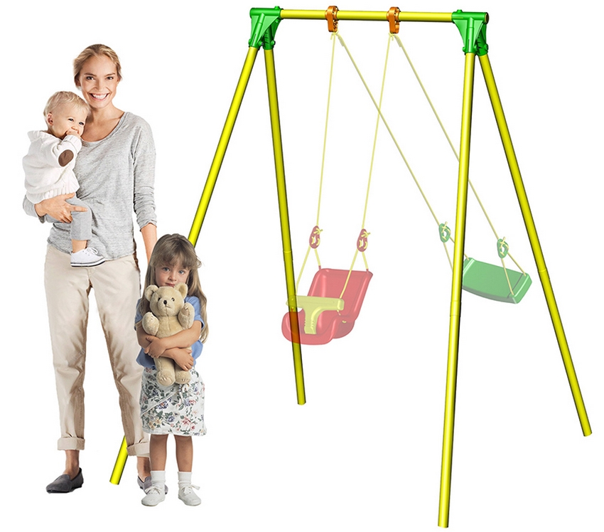 Качели Leco lkids Outdoor гп050101. Качели от 5-ти лет зеленые. Качели детские Swing Seat с каркасом 200х100х63 см. Детский аутдор.