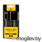 Видео кабели и переходники. Адаптер Gembird A-HDMI-VGA-04