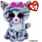 Мягкая игрушка TY Beanie Boos Кошка Kiki серая / 37190