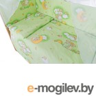 Комплект в кроватку Баю-Бай Нежность К40-Н3 (зеленый)