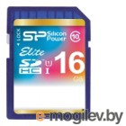Карта памяти Silicon Power SDHC Elite UHS-1 (Class 10) 16 GB (SP016GBSDHAU1V10)