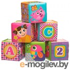Игровой набор для ванны Playgro Мягкие кубики / 0184164 (розовый)