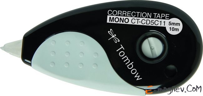 Корректирующая лента Tombow MONO GRIP 5.0ммx10м корпус черный блистер