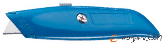 Нож Alco 126 канцелярский три фиксир. позиции выдвижения лезвия синий + 2 сменных лезвия блистер