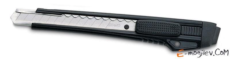 Нож канцелярский с шириной лезвия 9мм, 2 запасных лезвия, черный, KW-trio