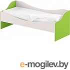 Односпальная кровать Славянская столица ДУ-КЛ16 (белый/зеленый)