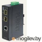 IGT-1205AT индустриальный медиа конвертер IP30 Industrial 10/100/1000T to 2-Port 100/1000X SFP Gigabit Media Converter (-40 to 75 degree C)