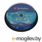 CD-R 10 шт. туба Verbatim 52x /700Mb/80min