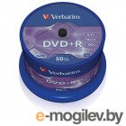 DVD R [ 50 шт. туба ] Verbatim 16x /4,7Gb/ - Matt Silver #43550
