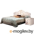 Двуспальная кровать Мебель-КМК Мелани 1 1600 0434.6-01 (белый/патина золото)