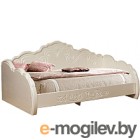 Двуспальная кровать Мебель-КМК 900 Жемчужина 0380.9 (венге светлый/ясень жемчужный)