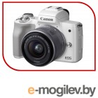 Беззеркальный фотоаппарат Canon EOS M50 IS STM Kit 15-45mm / 2681C012 (белый)
