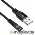 Кабель Digma USB A (m) Lightning (m) 3м черный