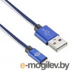 Кабель Digma USB A (m) Lightning (m) 1.2м синий