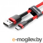 USB A/B/Micro/Mini/Type-C Baseus Cafule Type-C 3A 1m Red CATKLF-B09