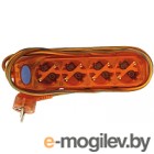 Удлинитель Electraline 62378 (5м, прозрачный/оранжевый)