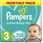 Подгузники Pampers Active Baby-Dry 3 Midi (208шт)