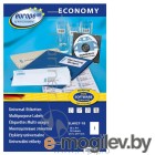 Этикетки Europe100 ELA027-18 A4 210x297мм 1шт на листе/70г/м2/18л./белый матовое самоклей. универсальная