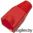 Защитные колпачки для кабеля 6,0мм cat.5, на соединение коннектора с кабелем, красный, 100 шт. в пчк