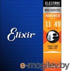 Струны для электрогитары Elixir Strings Nanoweb 12102 11-49